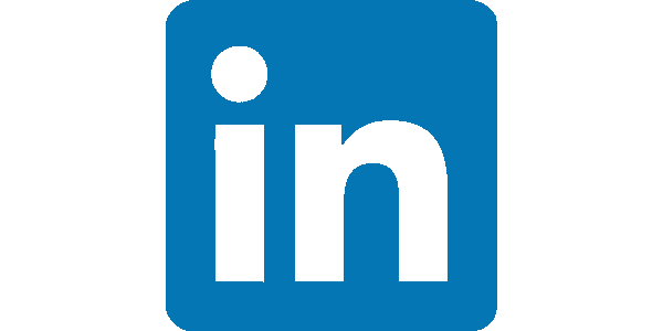 LinkedIn logo on a white background